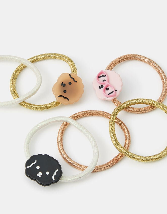 6-Pack Girls Puppy Hair Bands, , large