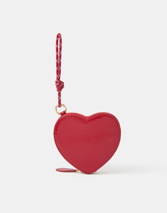 Patent Heart Purse, Red (RED), large