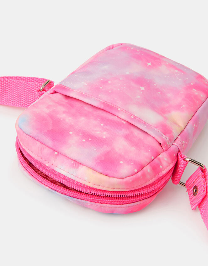 Girls Galaxy Print Crossbody Bag, , large