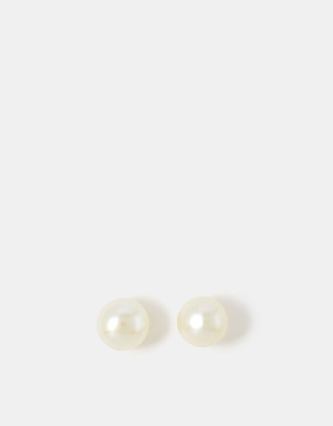 Sterling Silver Freshwater Pearl Studs, , large