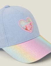 Girls Shake Glitter Cap, Multi (PASTEL MULTI), large