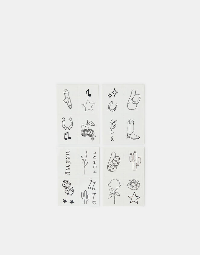 Inked by Dani Disco Cowgirl Temporary Tattoo Pack, , large