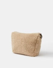 Faux Shearling Crossbody Bag, , large