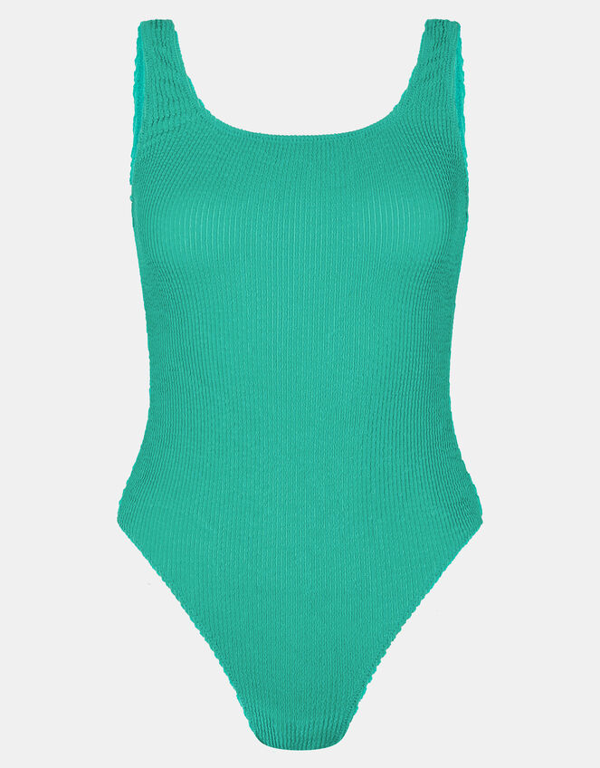 Crinkle Swimsuit, Green (GREEN), large