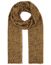 Leopard Print Scarf, , large