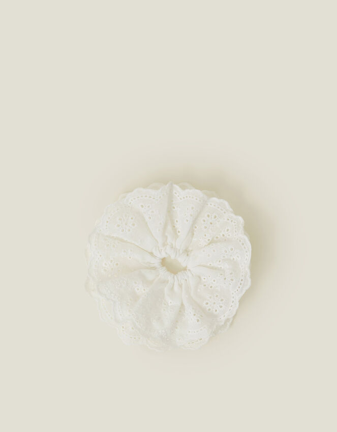 Broderie Hair Scrunchie, , large
