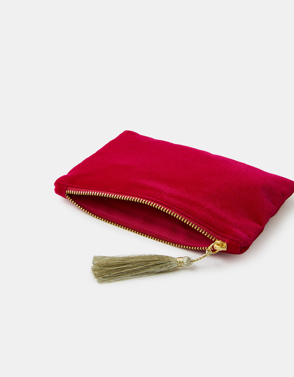 Velvet pouch zipper shop