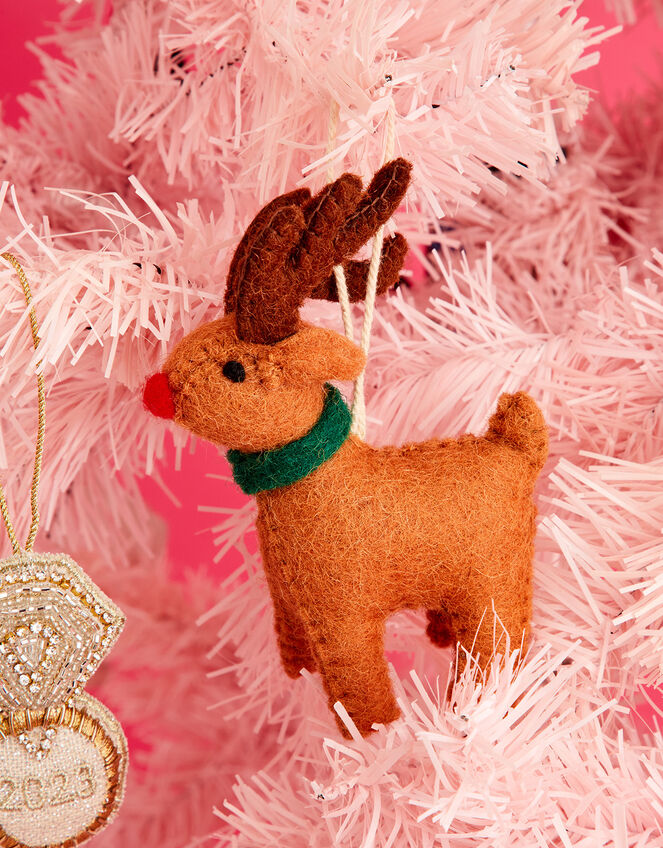 Rudolph Wool Hanging Decoration, , large