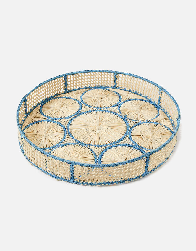 Jasmine Large Raffia Tray, , large