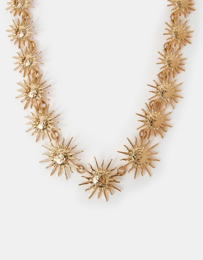 Statement Sun Collar Necklace, , large