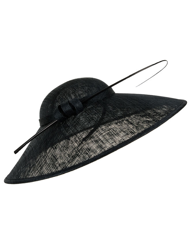 Making a Statement Retro Fascinator, Black (BLACK), large