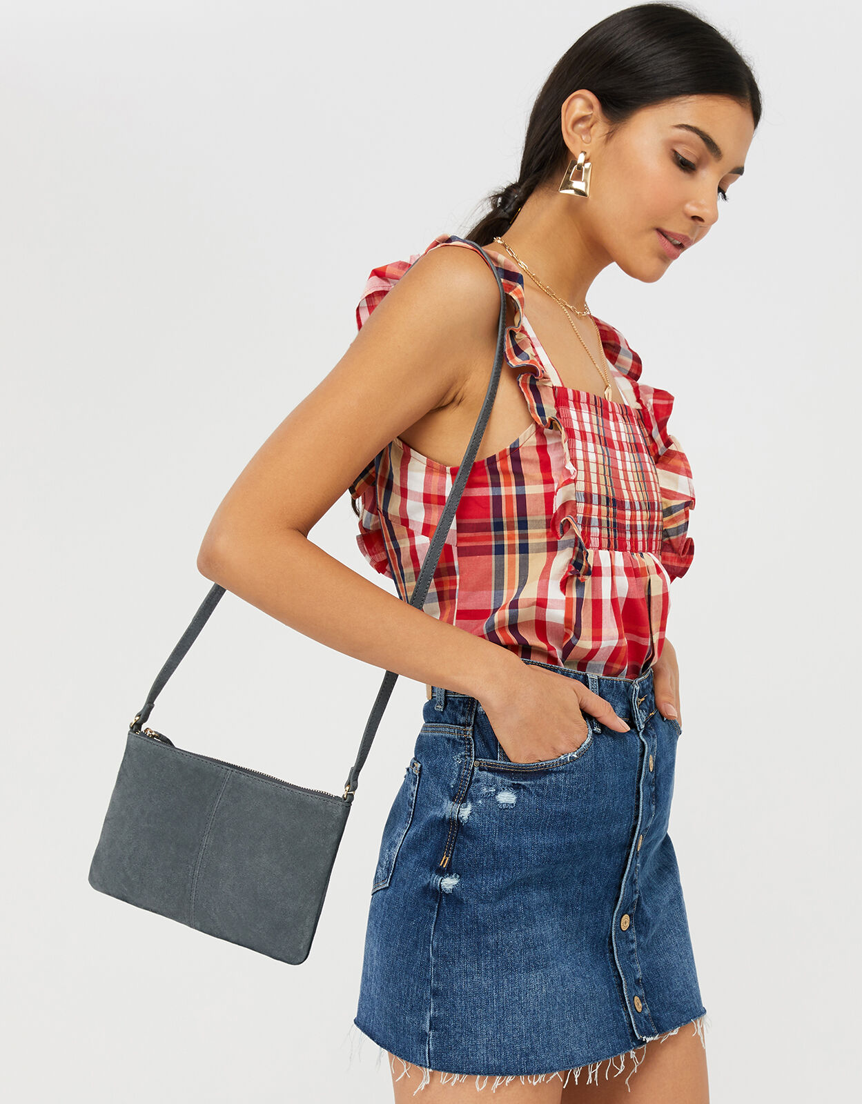 suede cross body bolsa uk