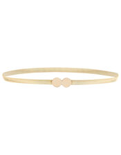 Metal Stretch Waist Belt, Gold (GOLD), large