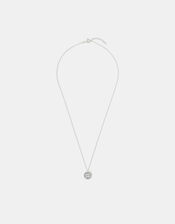 Sterling Silver Zodiac Pendant Necklace, Silver (ST SILVER), large