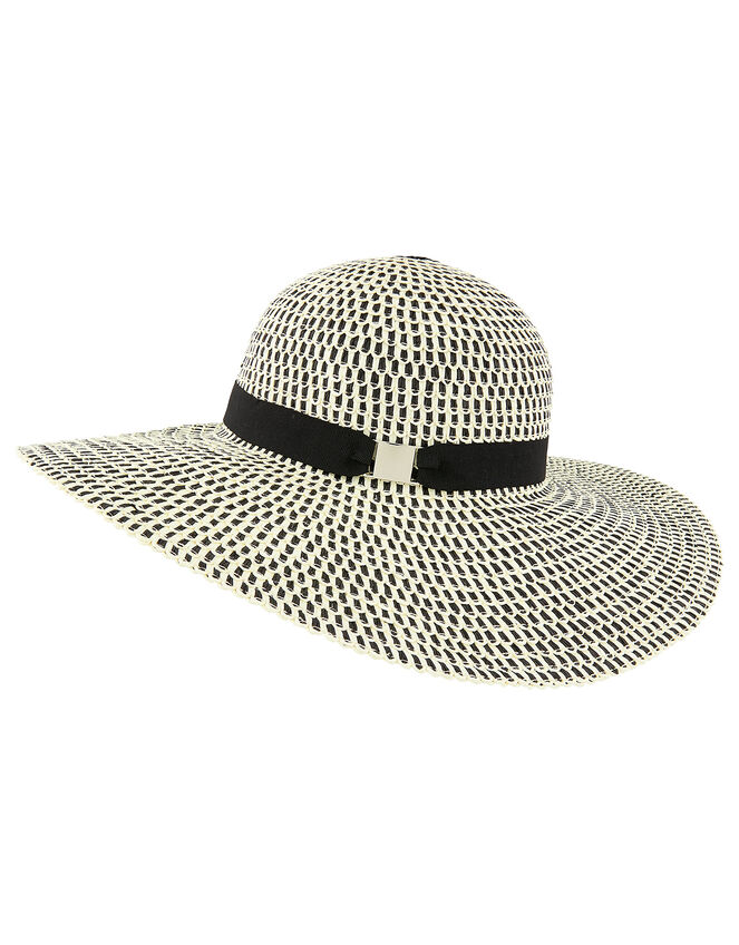 Feather Stitch Floppy Hat, , large