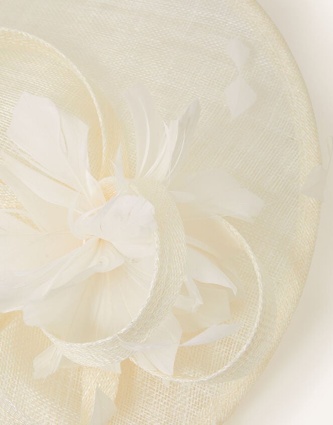 Flower Disc Headband, Ivory (IVORY), large