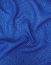 Lightweight Plain Scarf, Blue (BLUE), large
