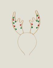 Girls Metal Jingle Bell Antlers, , large