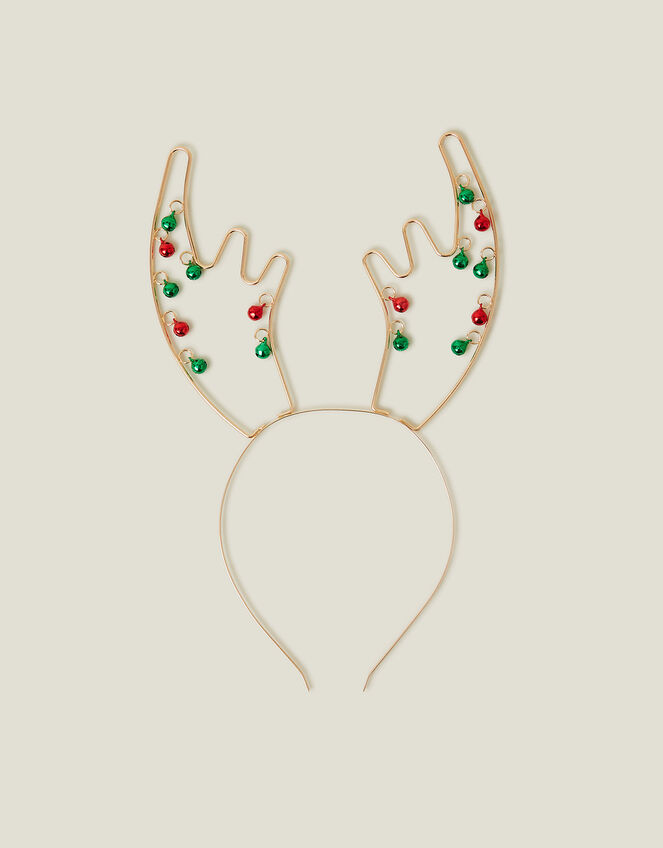Girls Metal Jingle Bell Antlers, , large