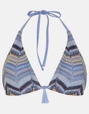 Crochet Triangle Bikini Top, Multi (MULTI), large