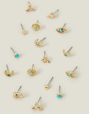 8-Pack Beach Stud Earrings, , large