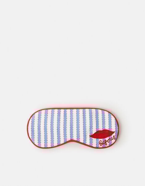 Bisous Stripe Eye Mask, , large