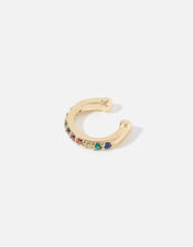 14ct Gold-Plated Rainbow Ear Cuff, , large