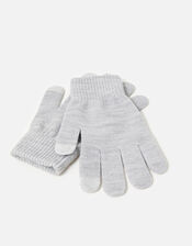 Metallic Touchscreen Glove Twinset, , large
