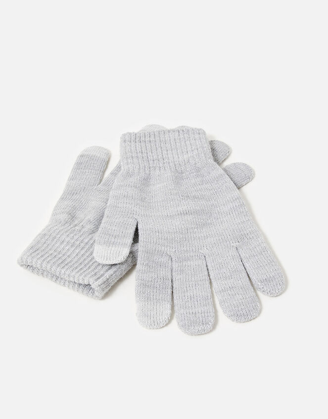 Metallic Touchscreen Glove Twinset, , large