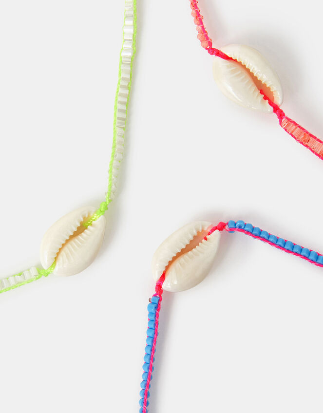 3-Pack Shell Cord Bracelets, , large