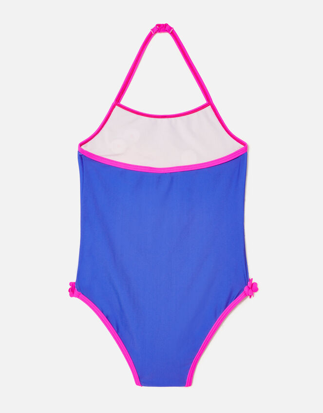 Seahorse Swimsuit with Recycled Polyester, Blue (BLUE), large