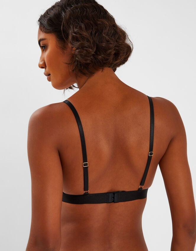 Lace Trim Bralette, Black (BLACK), large