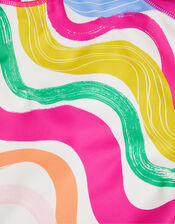 Girls Wavy Stripe Set Swim Set, Multi (BRIGHTS MULTI), large