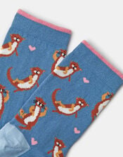 Otter Print Socks, , large