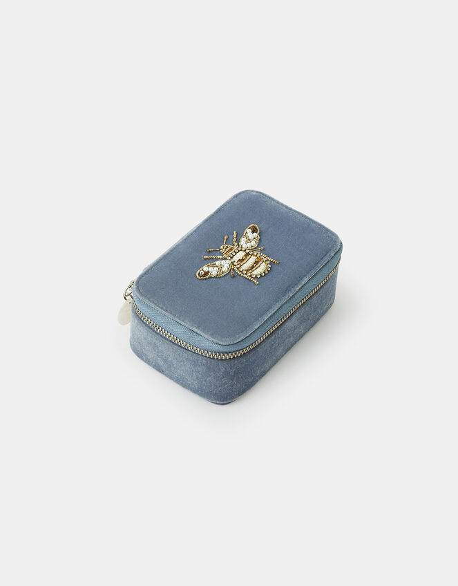 Bee Embroidered Jewellery Box, , large