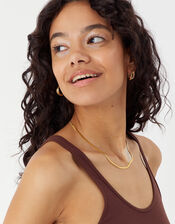 Stainless Steel Snake Chain Necklace Gold, Gold (GOLD), large