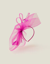 Rhea Large Crin Fascinator, Pink (PINK), large