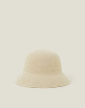 Chenille Bucket Hat, Natural (NATURAL), large