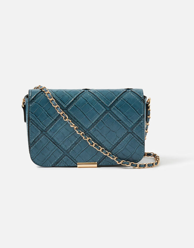 Elin Cross-Body Chain Bag, Blue (BLUE), large
