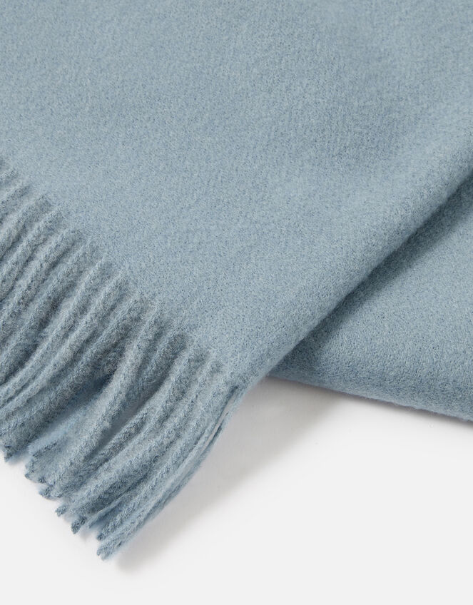 Holly Supersoft Blanket Scarf, Blue (BLUE), large