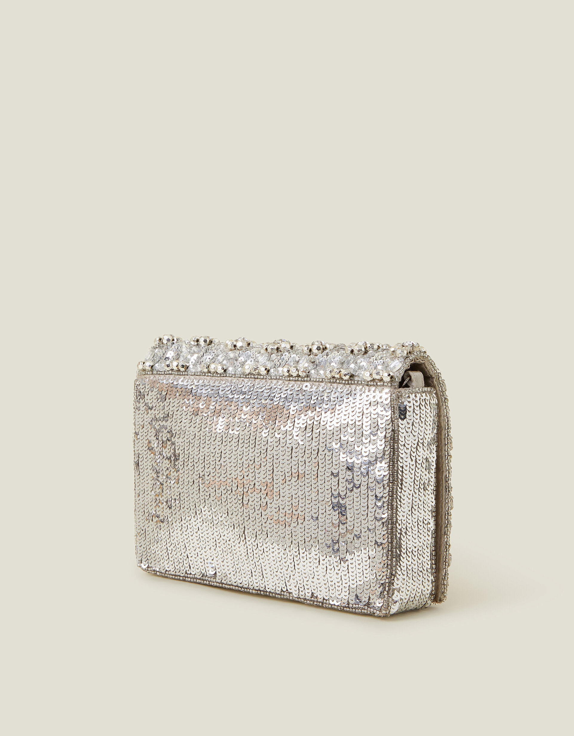 Silver clutch bag accessorize new arrivals