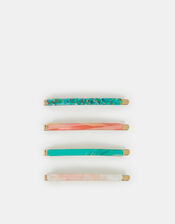4-Pack Resin Hair Slides, , large