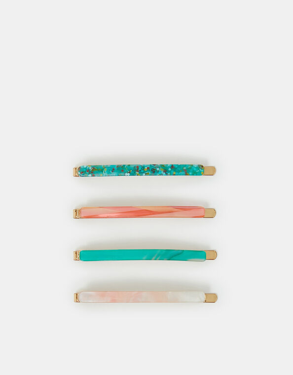 4-Pack Resin Hair Slides, , large