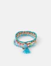 5-Pack Girls Heart Stretch Bracelets, , large
