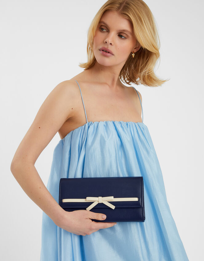 Bow Clutch Bag, , large