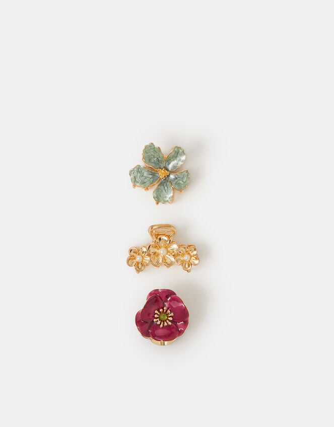 3-Pack Floral Metal Claw Clips, , large