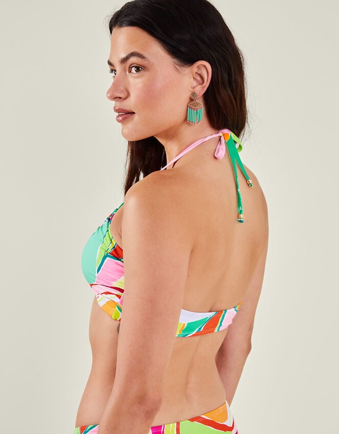 Abstract Print Bikini Top, BRIGHTS MULTI, large