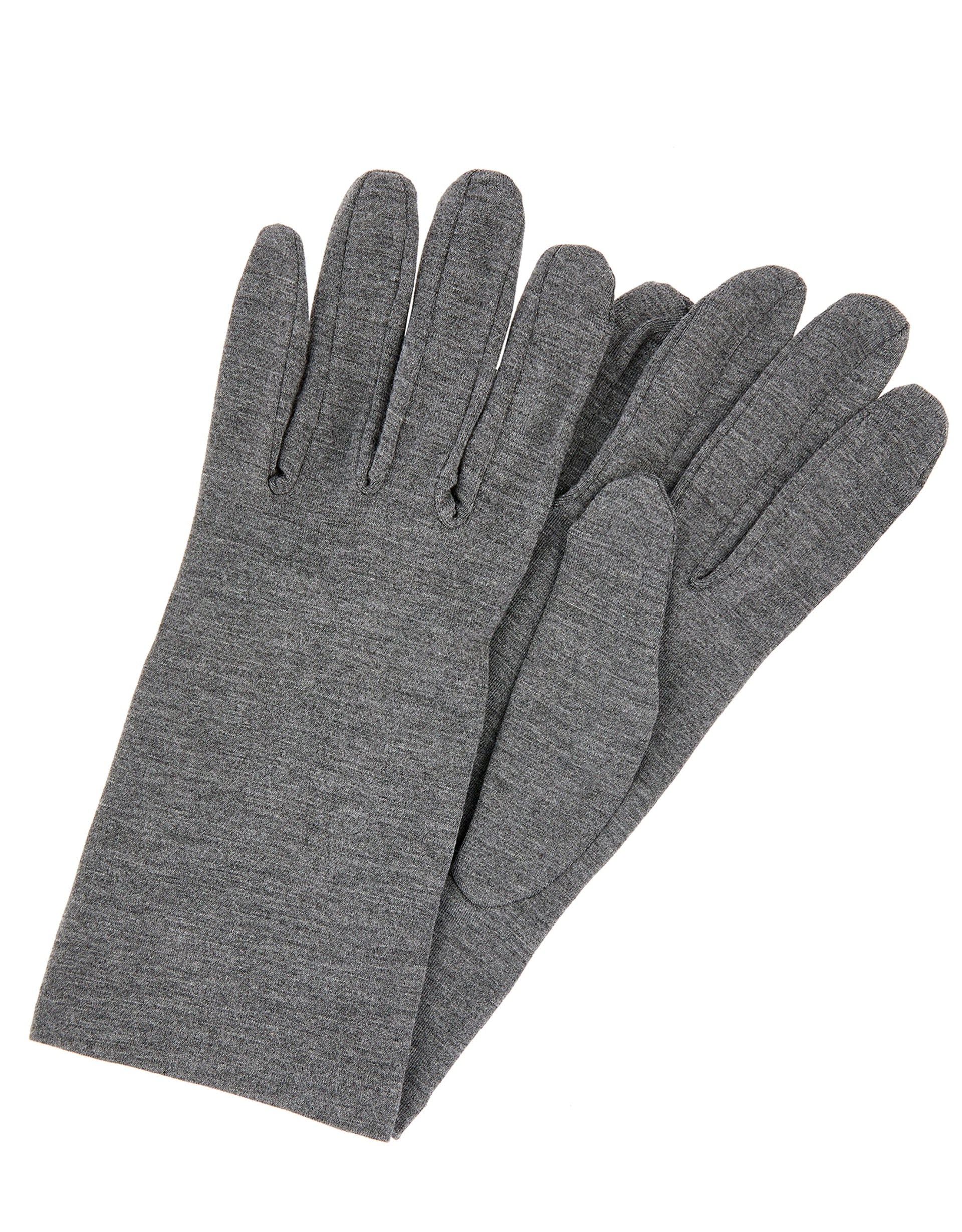 Bamboo Jersey Touch Screen Gloves, Grey (GREY), large