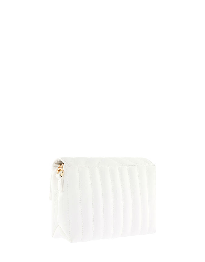 Chantelle Quilted Cross-Body Bag, White (WHITE), large