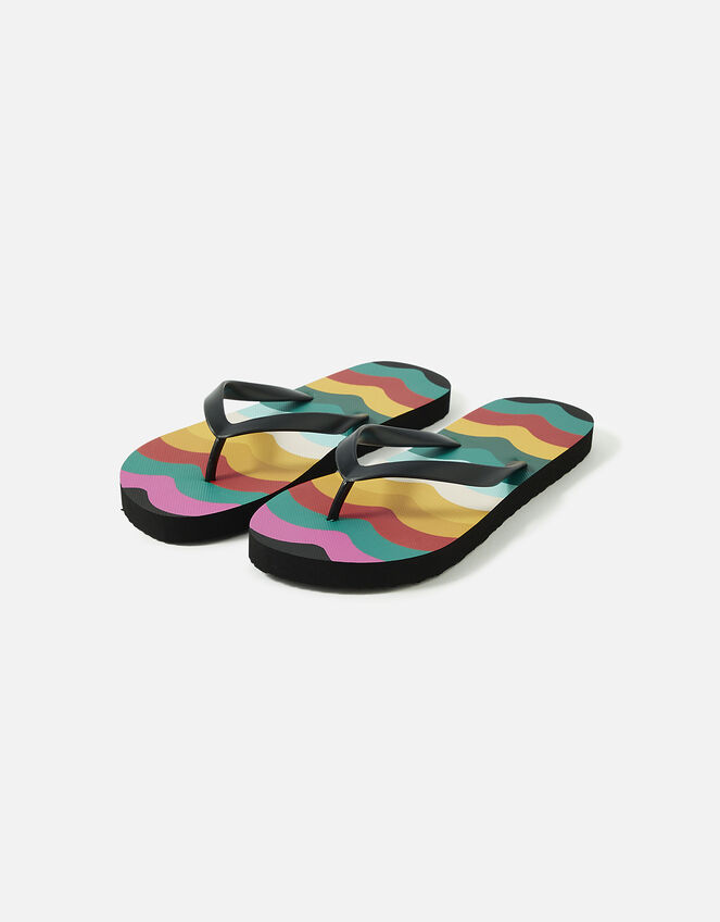 Rainbow Wave Flip Flops, Multi (BRIGHTS-MULTI), large